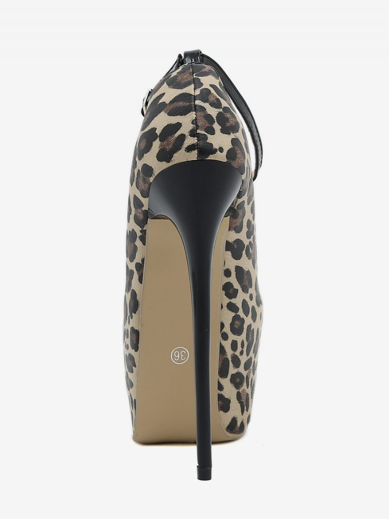 Naisten Seksikkäät Korkokengät Stiletto Heel Pu-nahkapumput - Leopardi